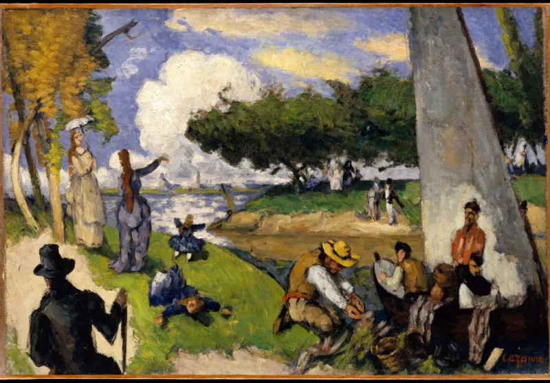 Paul Cézanne: Les Pêcheurs (Scène Fantastique), 1875