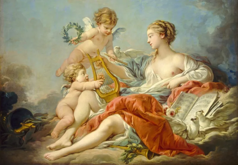 François Boucher : Allégorie de la musique, 1764