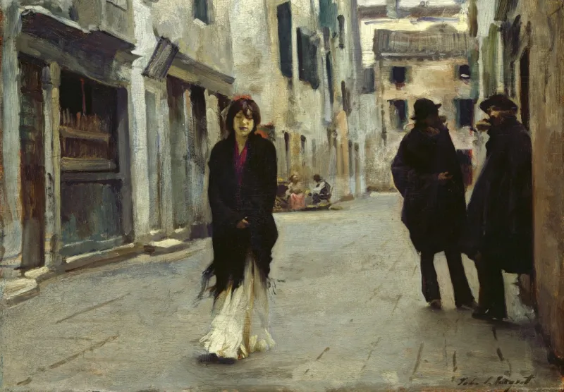 John Singer Sargent : Rue à Venise, 1882