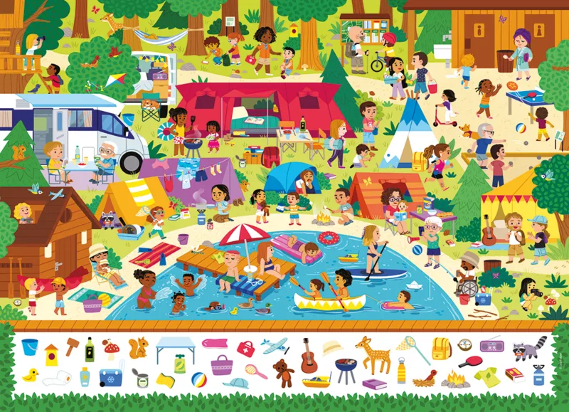 Au camping - Cherche et trouve