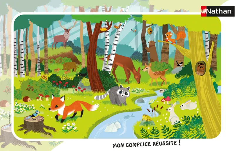 Puzzle Cadre - Animaux de la Forêt