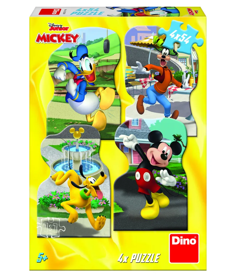 4 Puzzles - Mickey en Ville