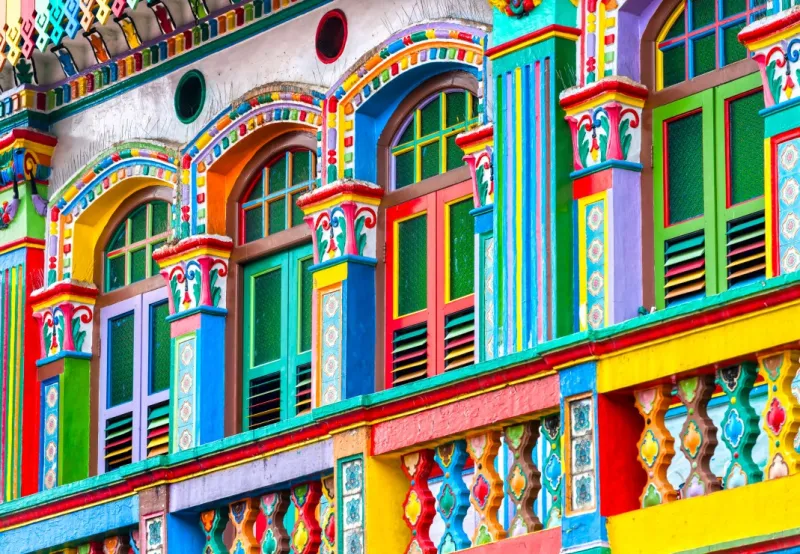 Façade Colorée, Singapour