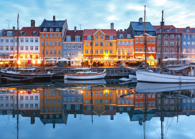 Nyhavn à la Tombée de la Nuit - Copenhague