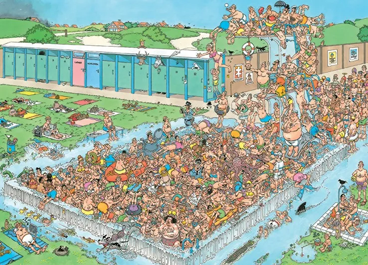 JVH EMBOUTEILLAGES À LA PISCINE (1000 PIÈCES)