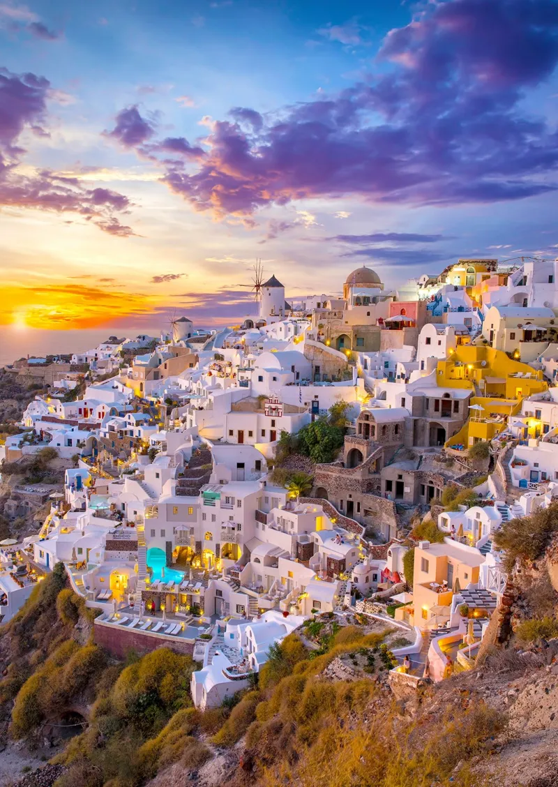 Coucher de Soleil sur Santorin