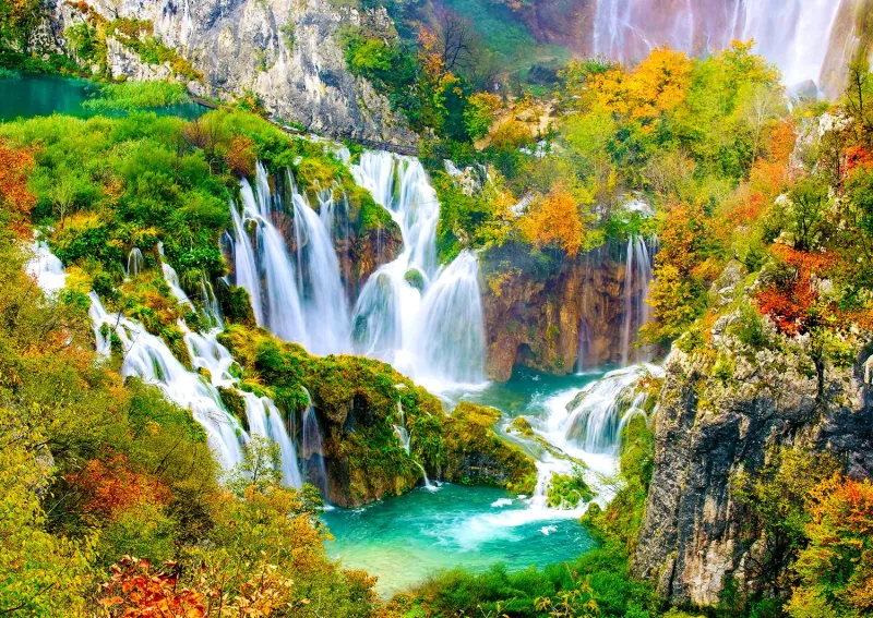 Cascades de Plitvice en Automne