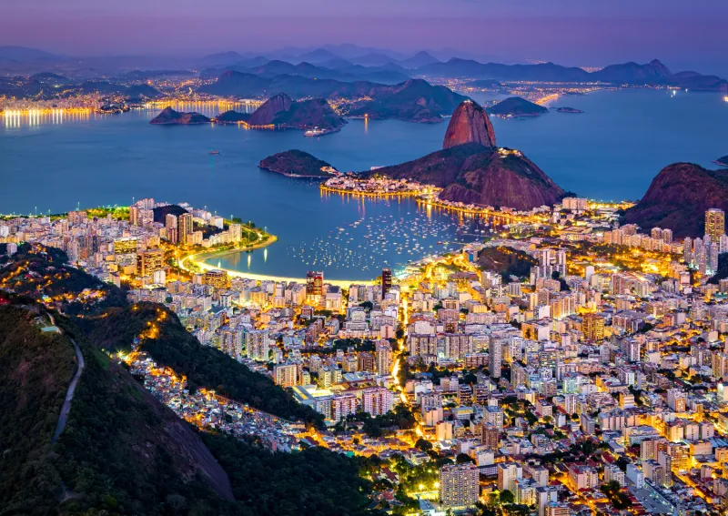 Rio de Janeiro de Nuit, Brésil