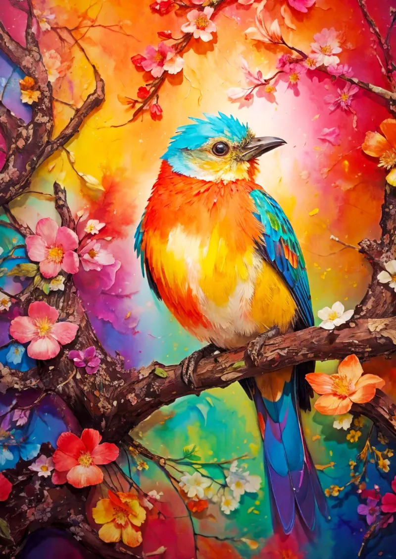 Oiseau Coloré
