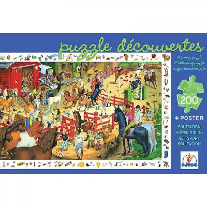 Poster et jeu d'observation : Equitation