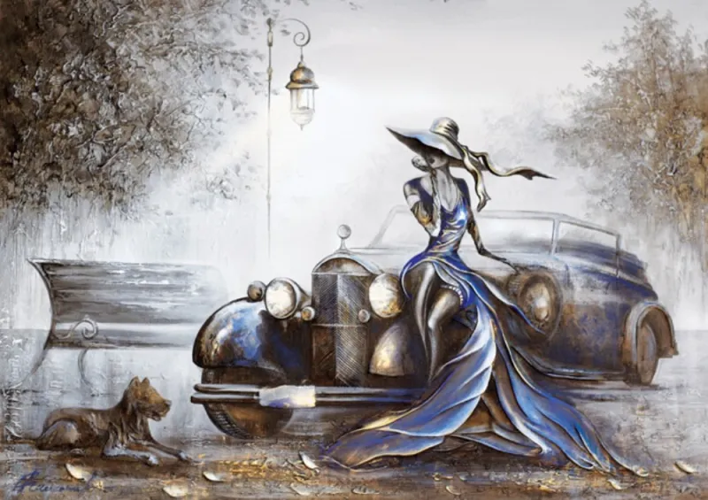 Lady in Blue