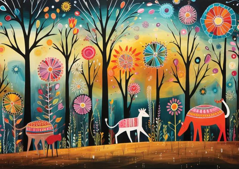 Colorful Forest