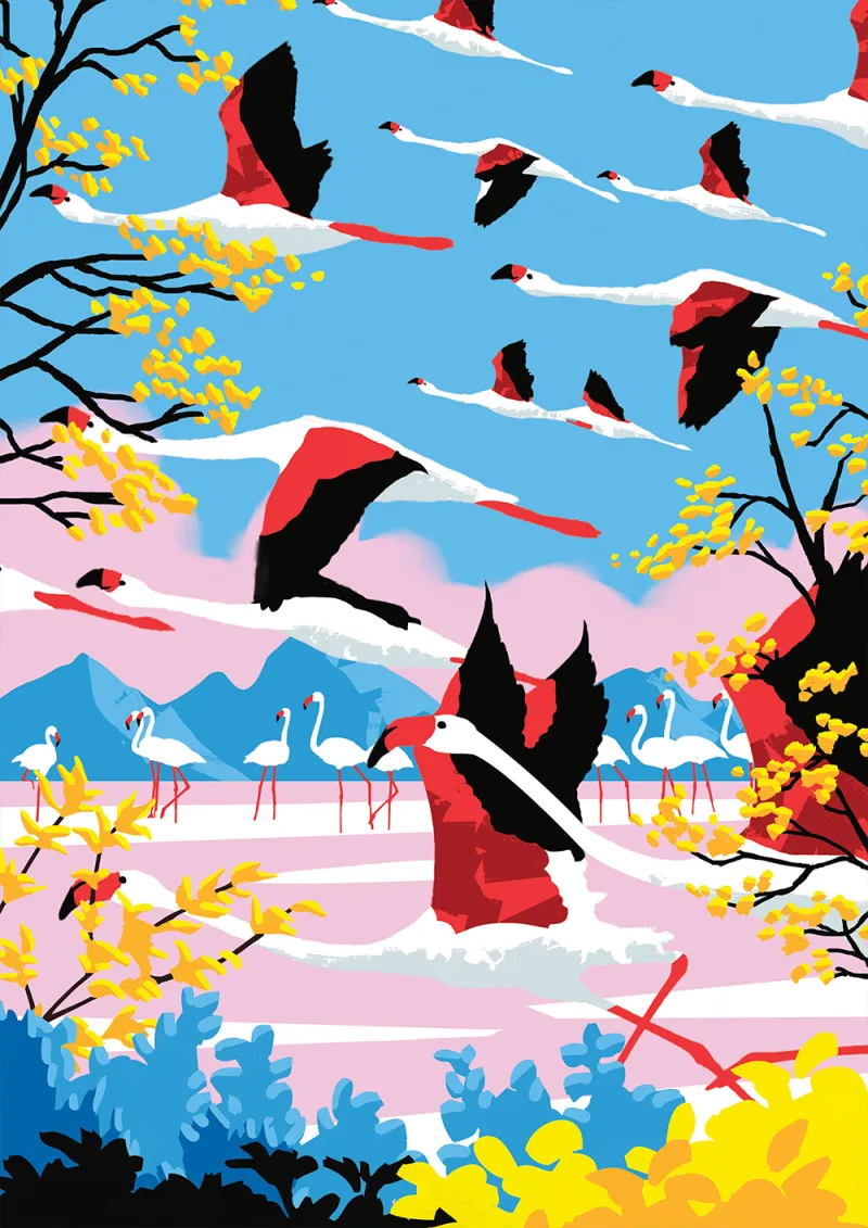 L'Envol des Flamants Roses