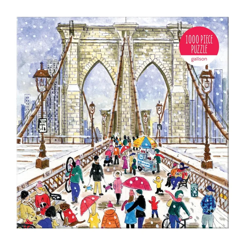 Pont de Brooklyn - Puzzle de 1000 Pièces dans une Boîte Carrée