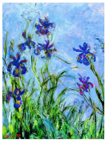 Claude Monet : Iris (détail)