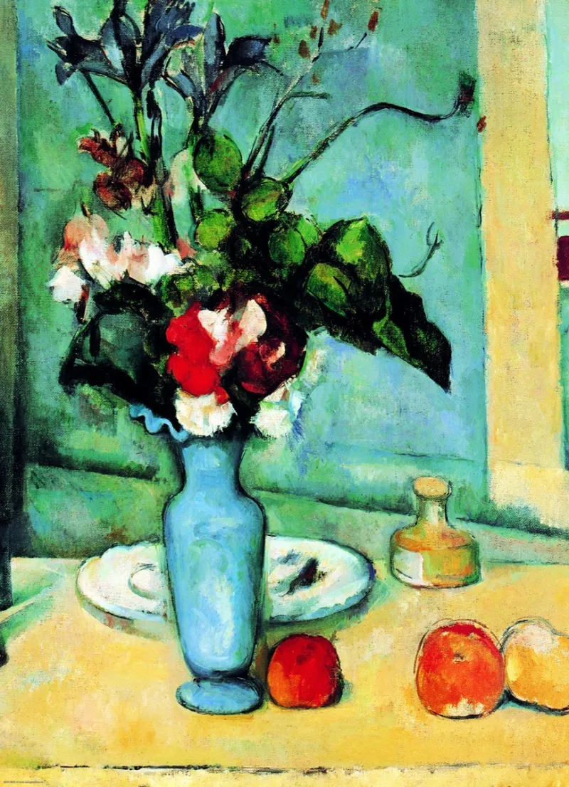 Paul Cezanne : Le Vase Bleu (détail)