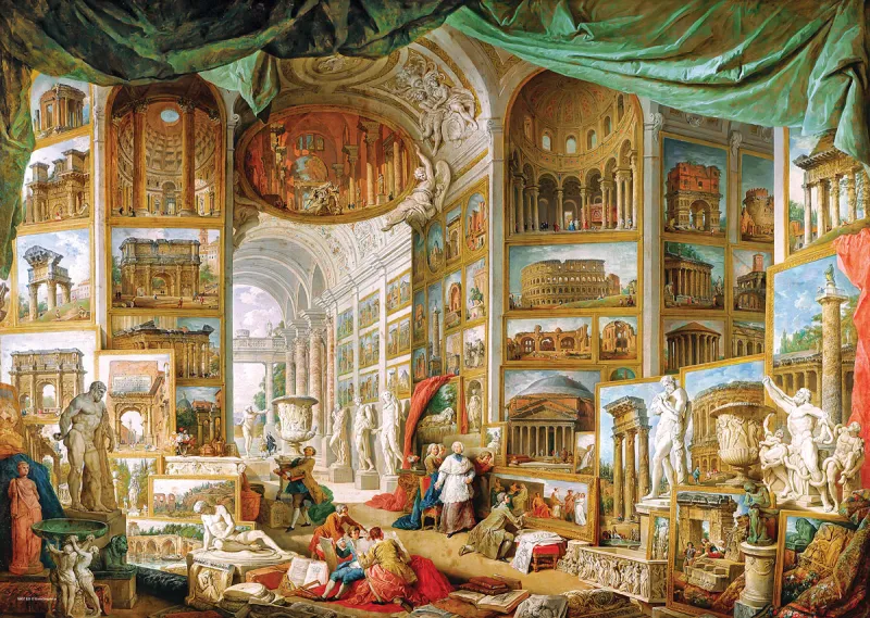 Galerie du Rome antique by Paolo Pannini