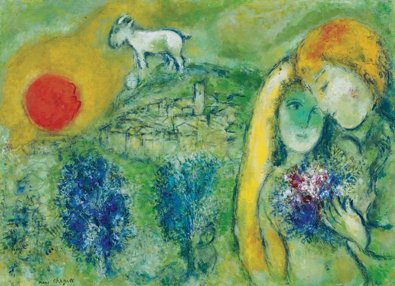 Marc Chagall - Les Amoureux de Vence