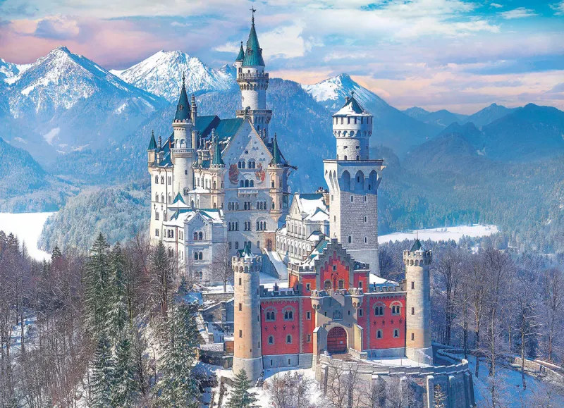 Neuschwanstein en Hiver, Allemagne