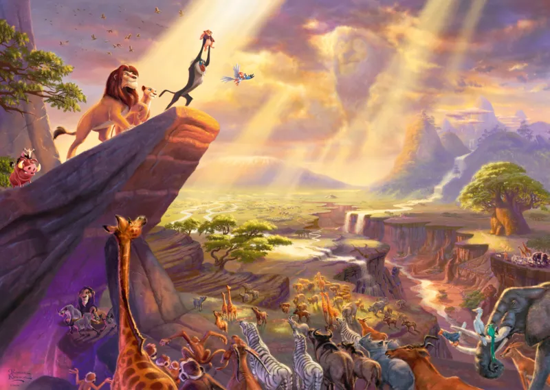 Thomas Kinkade - Disney - Le Roi Lion