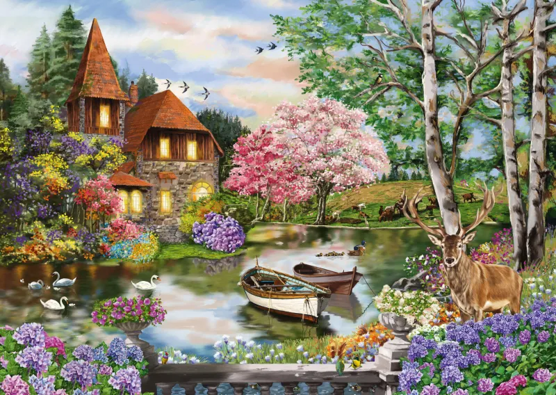 Maison au bord du lac