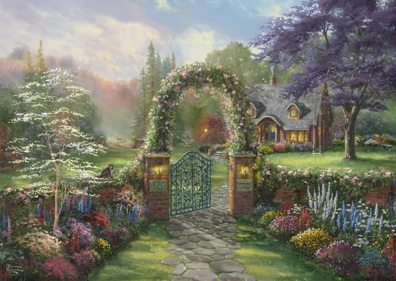 Thomas Kinkade - Cottage Colibri