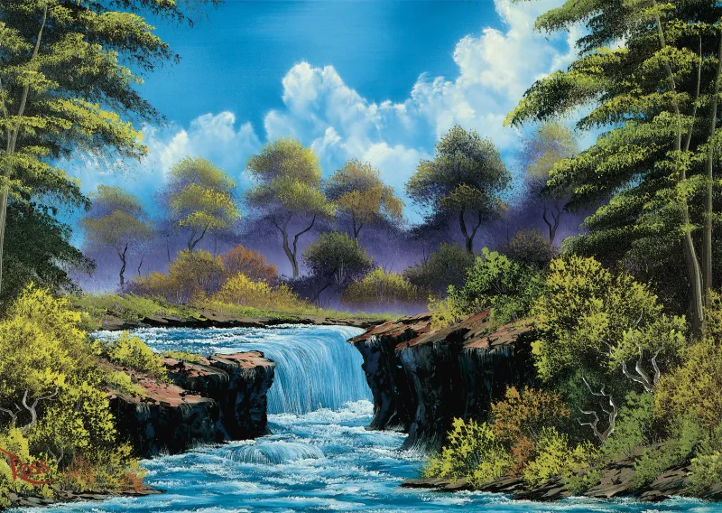 Chute d'Eau dans la Clairière