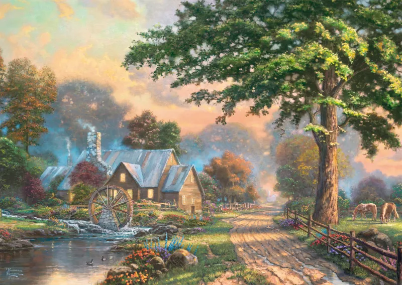 Puzzle en bois - Le Vieux Moulin à Eau