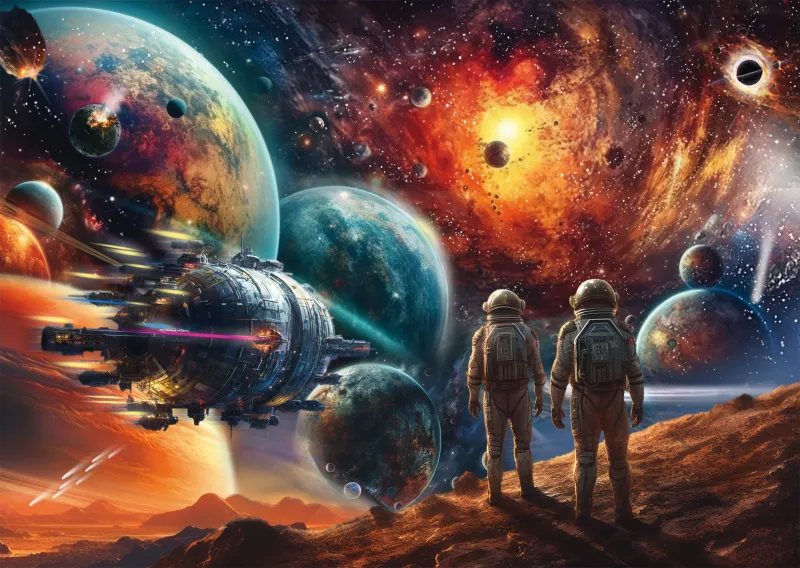 Cosmos Multicolore : Voyage dans l'Espace