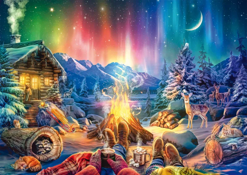 Feu de Camp sous les Étoiles