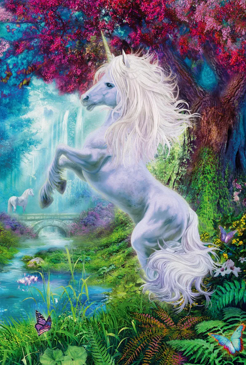 Licorne dans le Jardin Enchanté