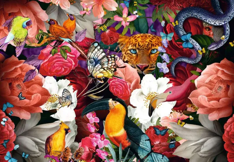 Puzzle Moment - Fleurs Tropicales