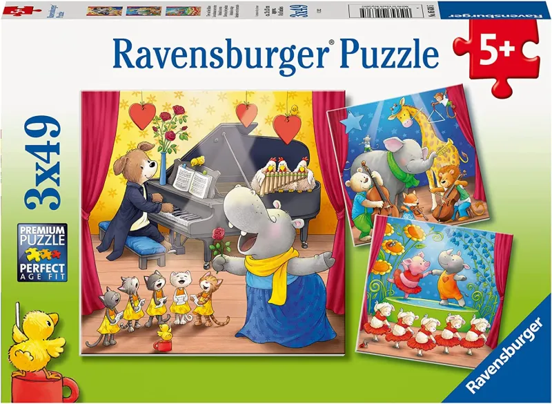 3 Puzzles - Animaux sur Scène