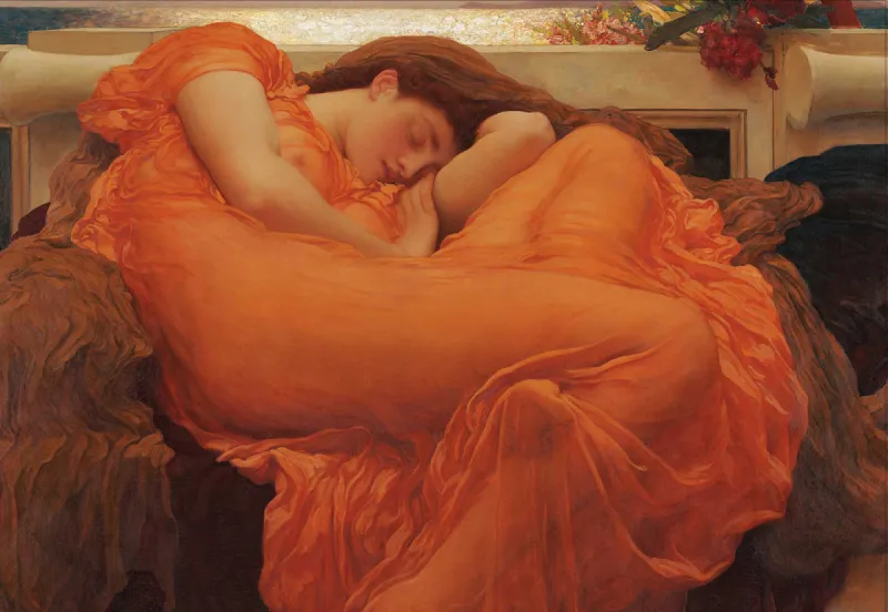 Frederic Leighton - Flaming June - Détail