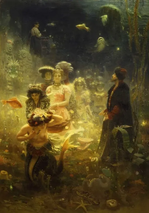 Ilia Répine : Sadko dans le Royaume Subaquatique, 1876