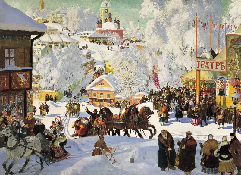 Boris Kustodiev - Maslenitsa