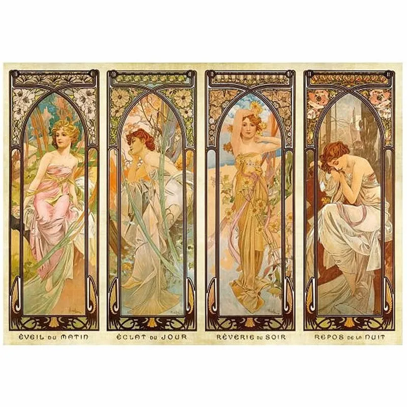 Mucha Alphonse - Les Moments de la Journée