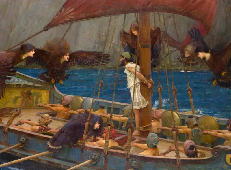 Waterhouse John William : Ulysse et les Sirènes, 1891