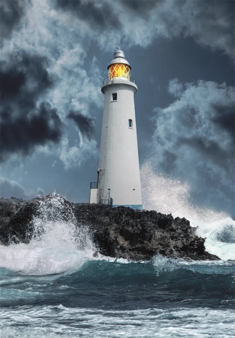 Phare Dans La Tempête