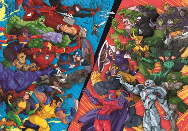 Héros Marvel Contre Méchants