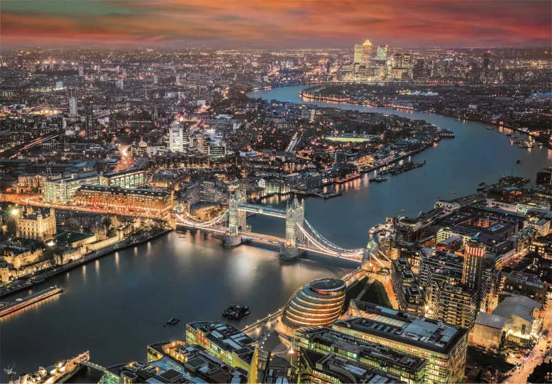 Vue Aérienne sur Londres