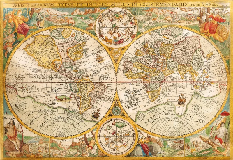 Vieille Carte du Monde