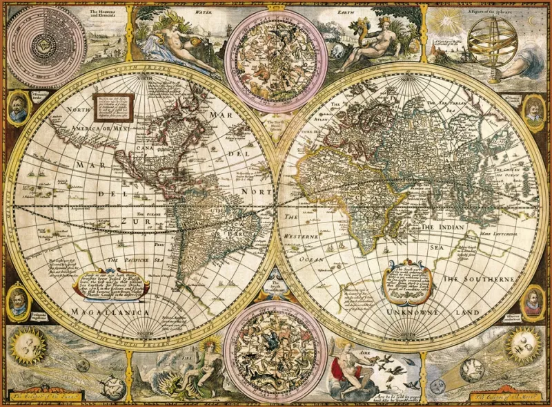 Vieille carte du monde