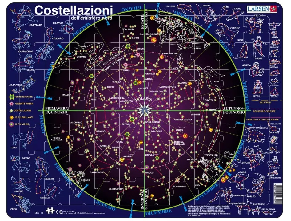 Puzzle Cadre - Costellazioni (en Italien)