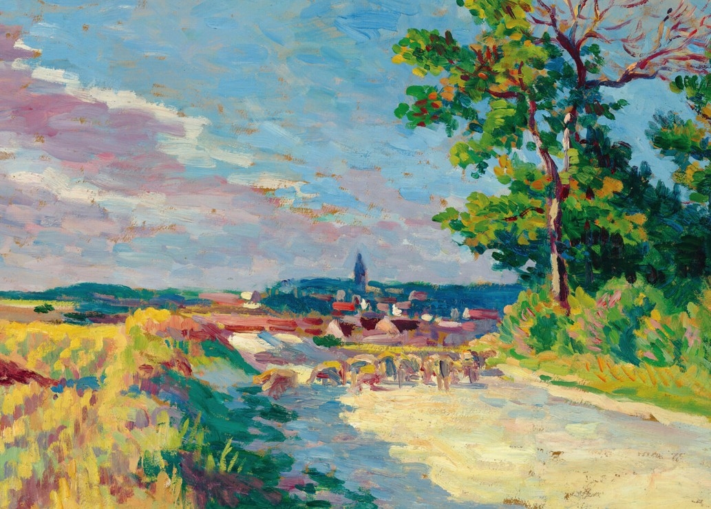Maximilien Luce - Paysage près de Méréville, 1905