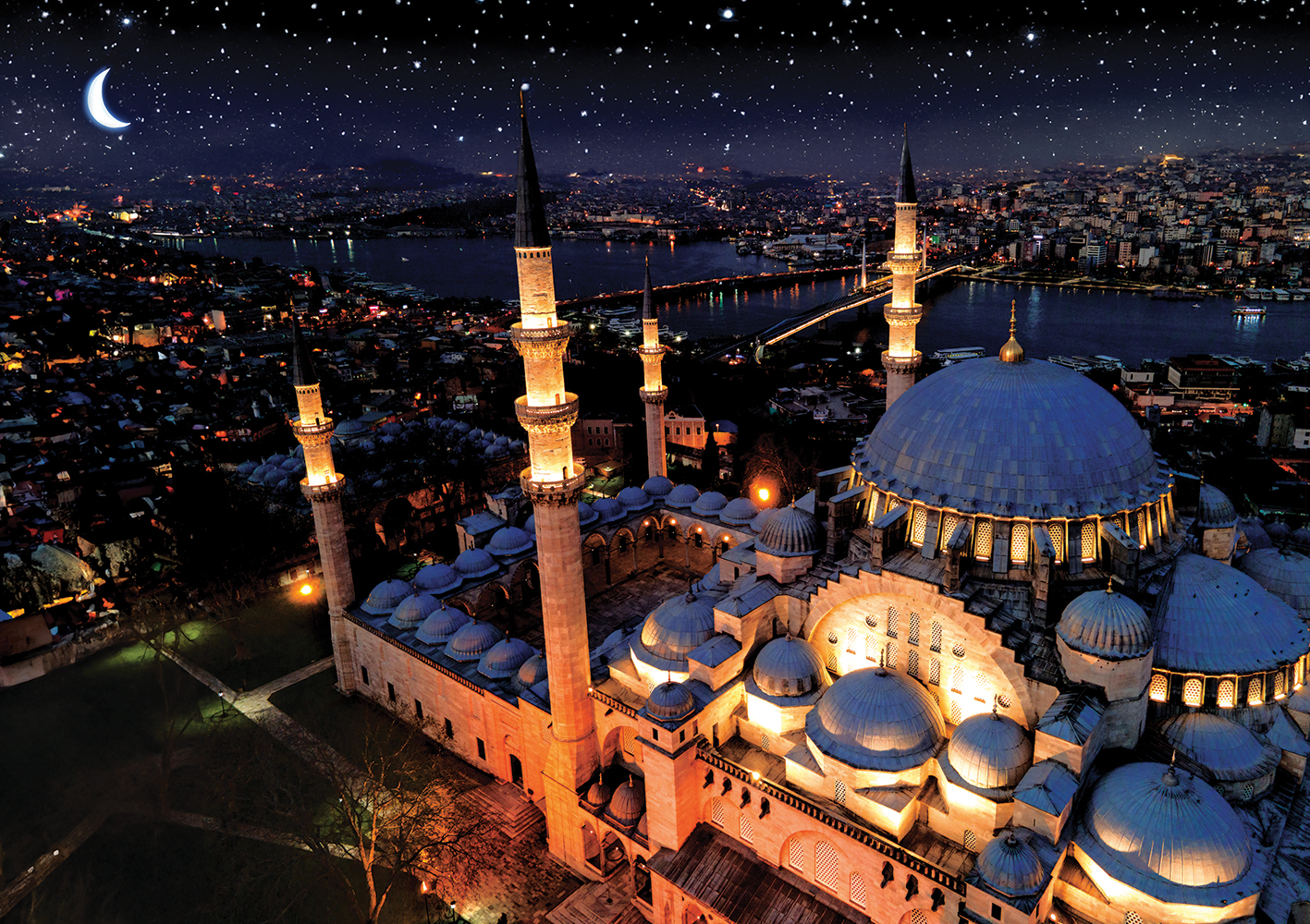Puzzle Neon - Mosquée Bleue