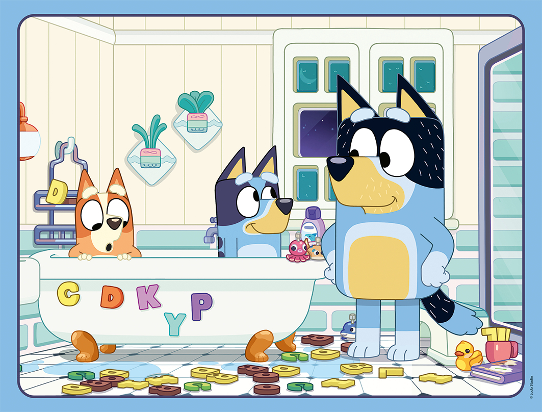 Dans le Bain avec Bluey