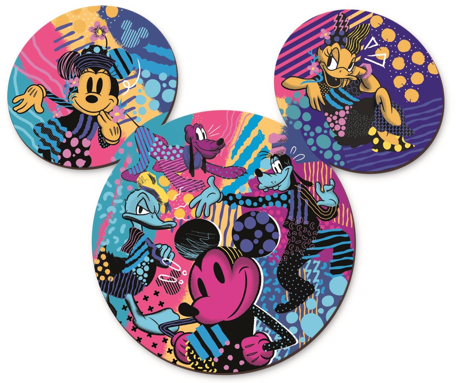 Puzzle en Bois Premium Line - L'Emblématique Mickey Mouse - Disney Mickey Mouse Et Ses Amis