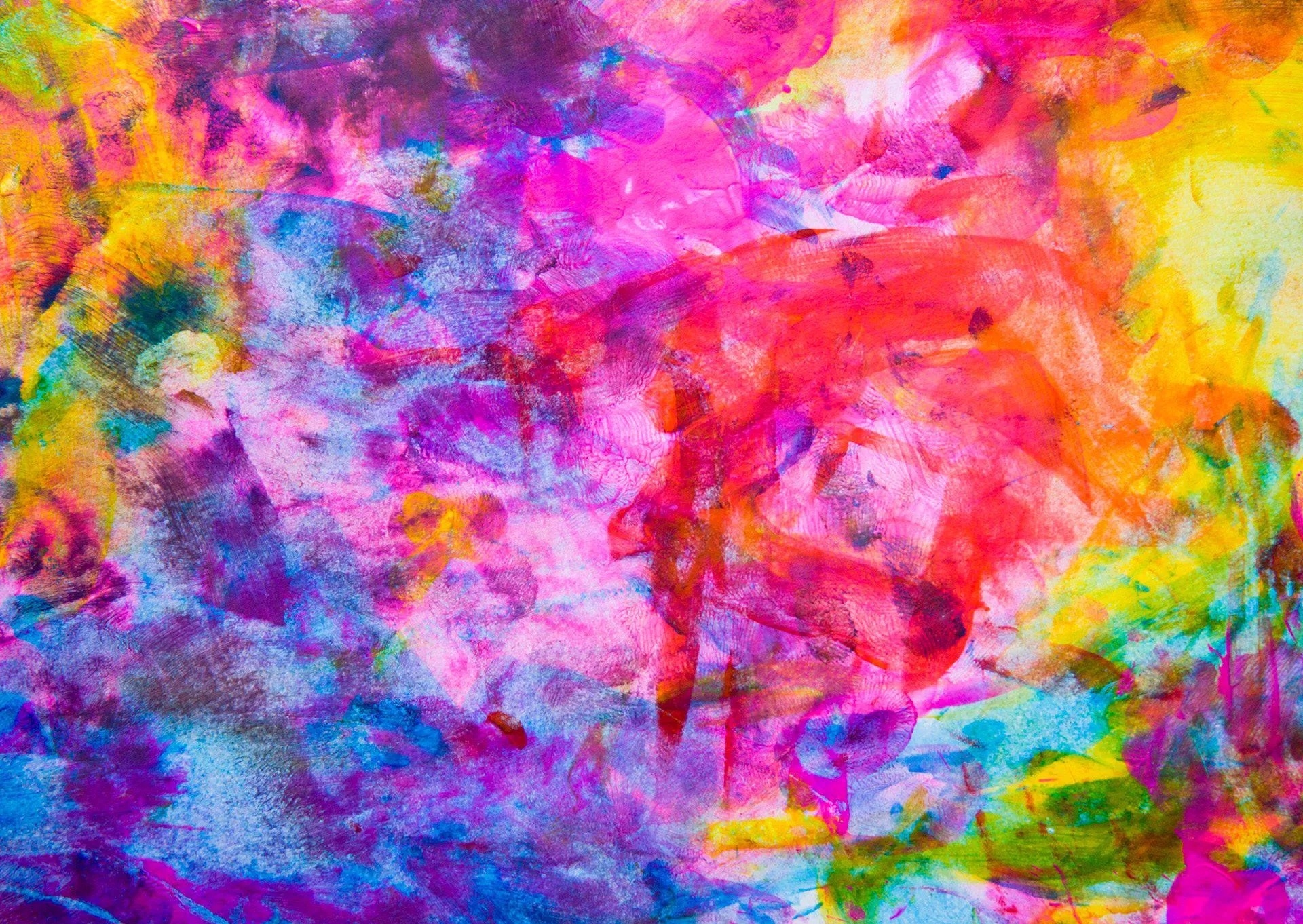 Colourful Abstract Oil Painting