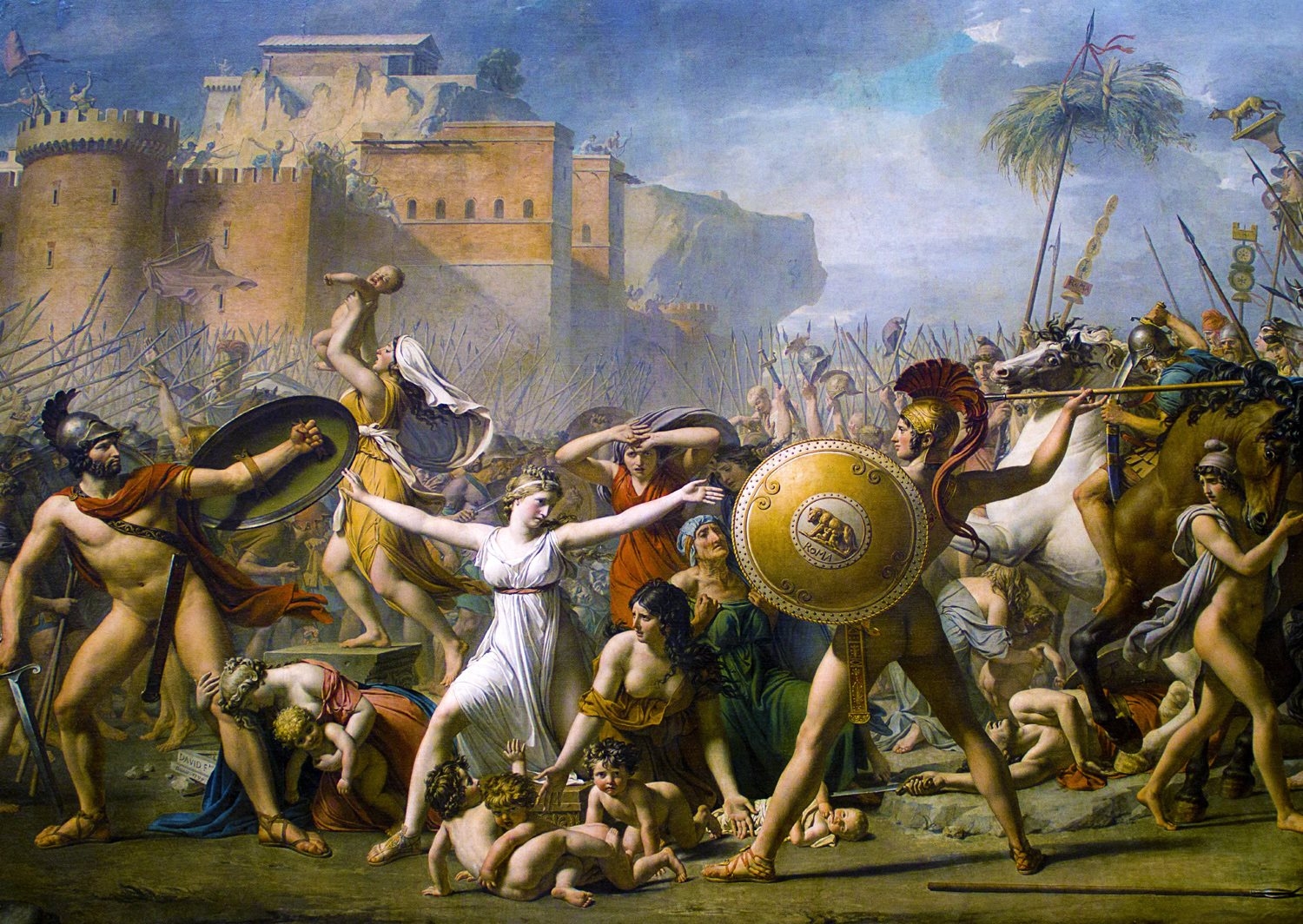 David Jacques-Louis - The Intervention of the Sabine Women